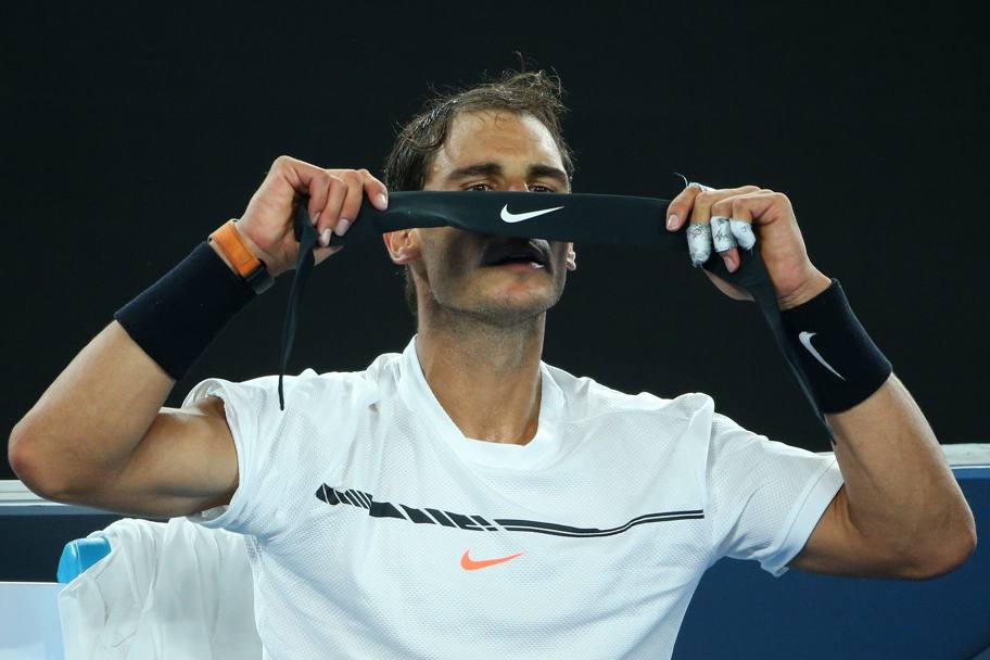 La semifinale tra Rafael Nadal e il bulgaro Grigor Dimitrov: battaglia di 5 set. Meravigliosa (Getty Images)